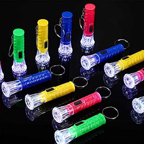 Mini LED Keychain Flashlights 500 Pack - Portable Small Torch Lights for Gifts & Events