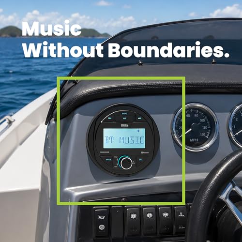 BOSS Audio Systems MGR300B Bluetooth Marine Gauge Receiver - No DVD, Waterproof