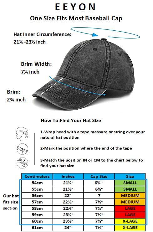 Vintage Washed Cotton Baseball Cap - Adjustable Unstructured Dad Hat Grey, M/L/XL, For Men & Women