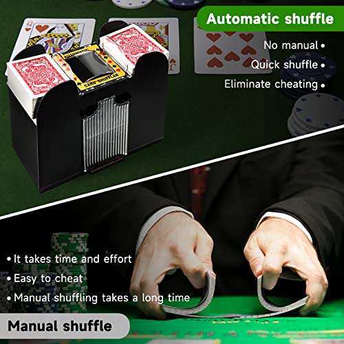Automatic Card Shuffler for 1-6 Decks Battery Operated Casino Poker UNO