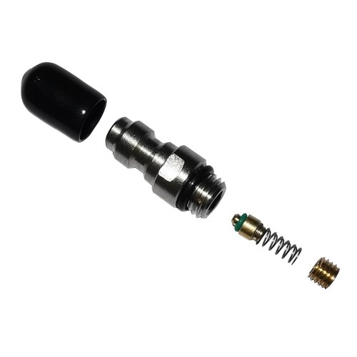 Aopkeo 8mm Fill Nipple Male Quick Disconnect Valve with One Way Foster Stainless Steel for Paintball Airsoft PCP Diving Mountaineering (M8*1 Thread)