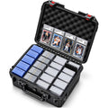 HOSOCASE Extra Large Black Graded Card Storage Box with 12 Dividers
