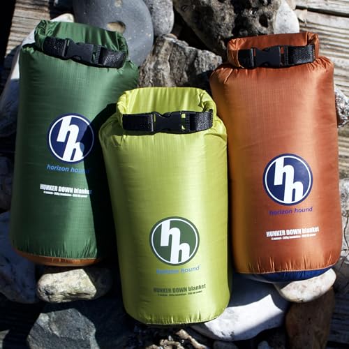 Horizon Hound Forest Green 77 x 50-Inch Down Camping Blanket 650 Fill Power Ultralight Waterproof Quilt