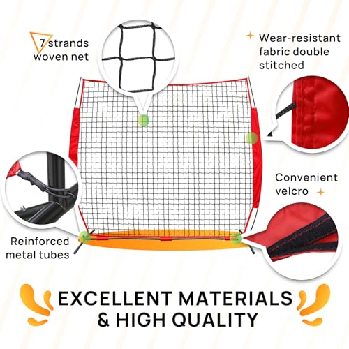 12x9 ft Baseball & Multi-Sport Backstop Net with Carry Bag