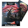 Honor Foxtrot Designs TCG Art Card Sleeves - Cherry Blossom & Samurai Design, 100 Pack