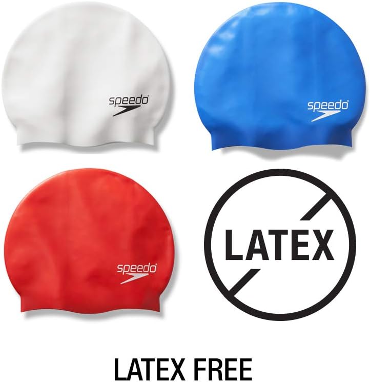 Speedo Silicone Swim Cap - Comfortable Fit for Enhanced Performance | Durable & Flexible Design