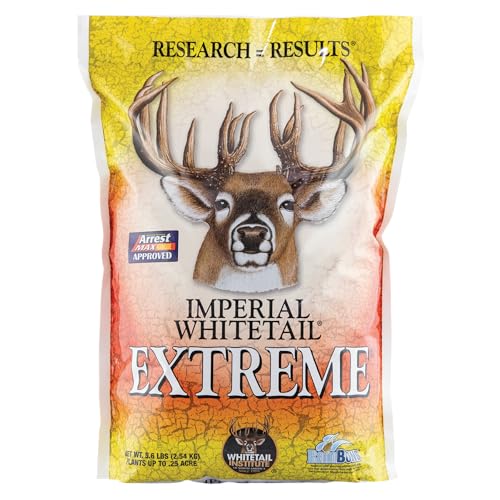 Whitetail Institute Extreme Deer Food Plot Seed - 5.6-Pound, Drought Tolerant Perennial Blend for Poor Soil & Low Water Conditions