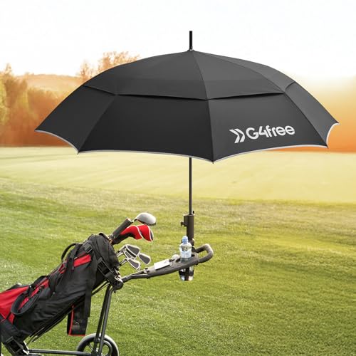 G4Free 62-Inch Full Carbon Fiber Golf Umbrella - Black