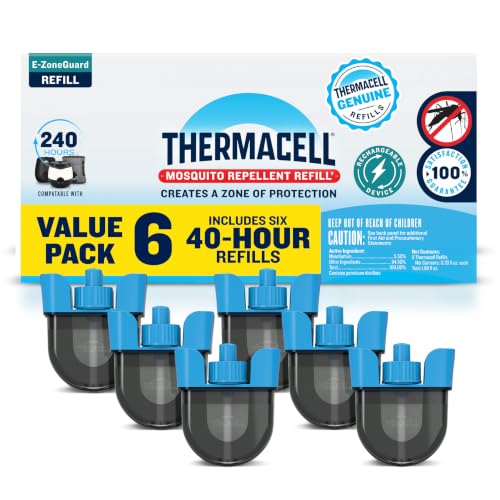 Mosquito Repellent Refills 240-Hour Pack for Thermacell E-ZoneGuard - Long-Lasting Protection