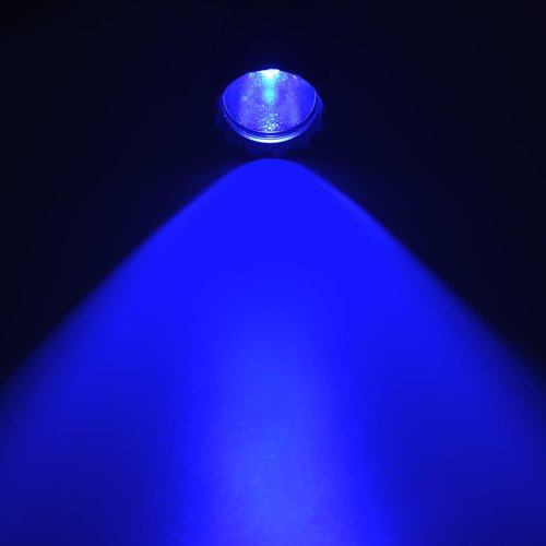 ULTRAFIRE Blue Light Flashlight, 450-460nm Single Mode Blue Led Flashlight, 10W High Power Small Portable Blue Light for Night Fishing and Outdoor Activities-Black House WF-501BL PRO