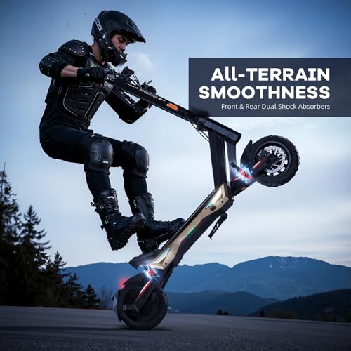 Joyful Rider 1000W Electric Scooter 30MPH Long Range Off-Road Foldable Adult E-Scooter