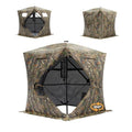 JOMAILIEEL 2-3 Person 360° See Through Hunting Blind with Large Diamond Door