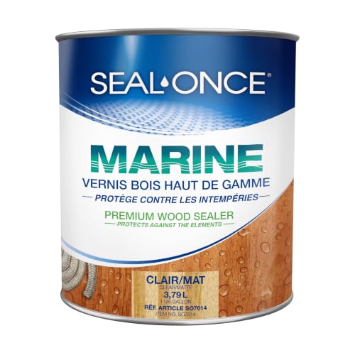 Seal-Once Marine Penetrating Wood Sealer & Waterproofer - Clear, 1 Gallon