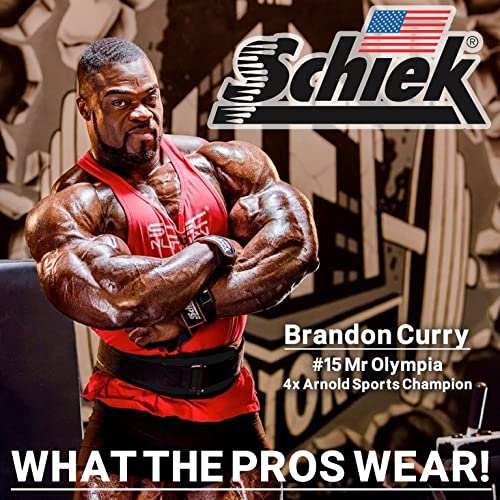 Schiek Sports Model 2004 Nylon Weight Lifting Belt Medium Black - Support & Stability