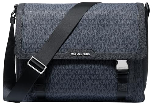 Michael Kors Malone Cargo Messenger Bag - Light Gunmetal, Admiral, Pale Blue - One Size