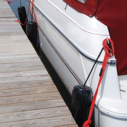 TaylorMade Big B Inflatable Vinyl Boat Fender 8x20 Inch Blue with Rope
