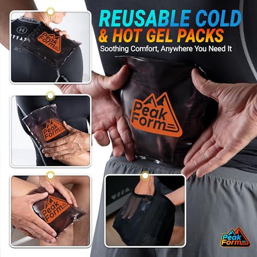Peak Form L/XL Back Support Brace with Hot Cold Therapy for Lumbar Relief