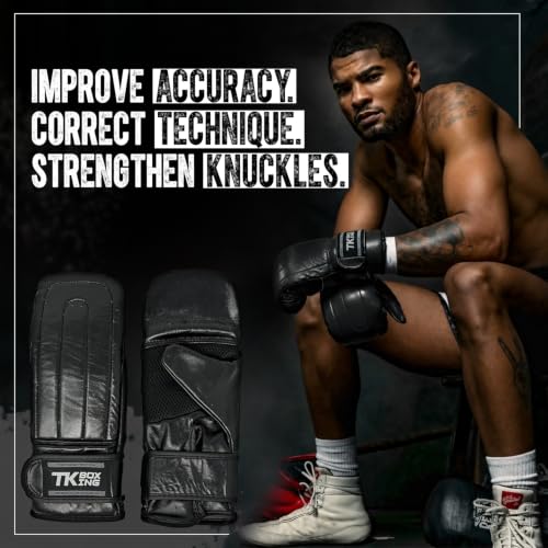 Black MMA Gloves for Boxing Kickboxing & Training - XL