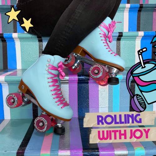 Moxi Beach Bunny Roller Skates Blue Sky / 8 - Colorful Women's Quad Skate