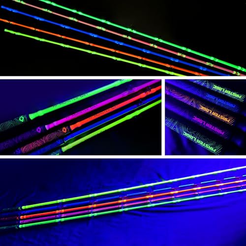 MASTER LOGIC 8' Glow Catfish Rod - Medium Heavy 2-Piece Night Fishing