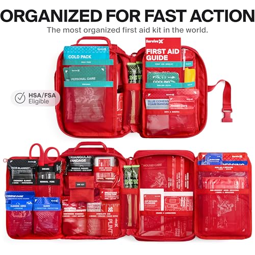 Large Pro First Aid Kit for 5-6 People | Emergency Medical Supplies