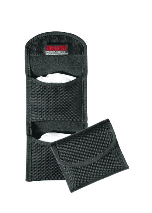 Bianchi Accumold 7328 Black Flat Glove Pouch with Hook and Loop, 5.8 x 3 x 9.5 Inch