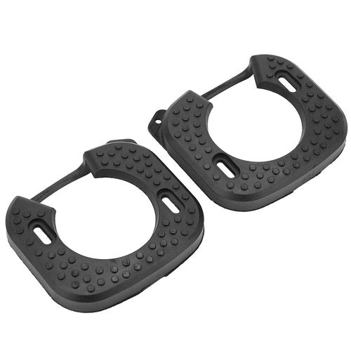 Estink Cycling Shoes Cleat Cover, 1 Pair Black Rubber Quick Release Cycling Pedal Cleat Cover Pedal Shoe Cleat Covers Fit for Zero Light Action Cycling Accessory