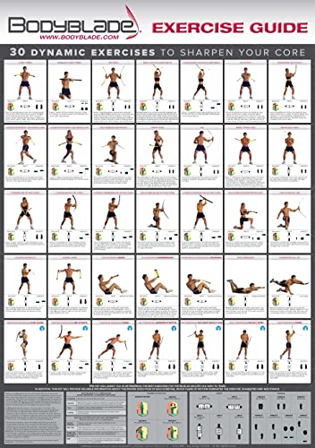 Bodyblade CXT Kit Yellow - Functional Resistance Training Tool with Wall Chart