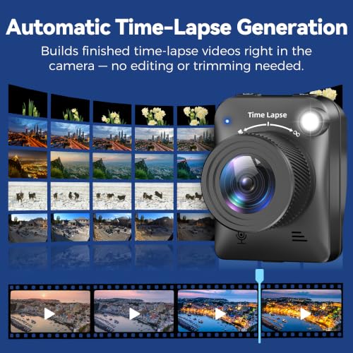 Dsoon 4K Waterproof Time Lapse Camera Black 32GB - Outdoor Recorder