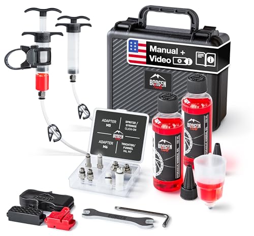 Bike Brake Bleeding Kit for Shimano, Tektro & TRP Hydraulic Disc Brakes