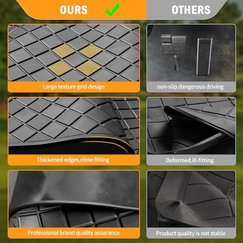 Golf Cart Floor Mat Black Trim Fit Club Car DS 1982-2013 Villager 1982-2018