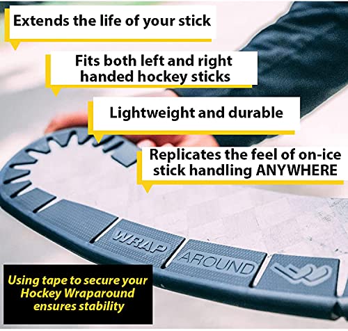 White 3-Pack Hockey Stick Blade Protectors for Off-Ice & Street Training