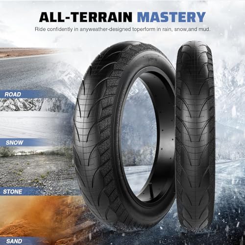BALINGE 20x4 Fat Tire for E-Bike & Mountain Snow Bikes - Heavy Duty, Wear-Resistant, Includes Tube