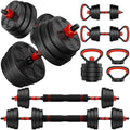 Adjustable 20Lb Dumbbell Set with Connector - 5-in-1 Home Gym Equipment for Men Women