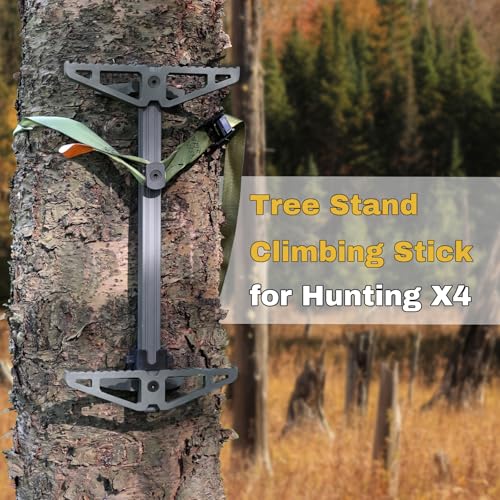 Tomaki 4 Pack Climbing Sticks for Hunting, Non-Slip Aluminum Tree Climbing Steps - Model 4