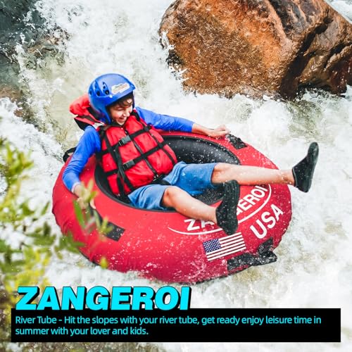 ZANGEROI Heavy Duty Blue River Tube for Floating & Sledding - 43" Pool & River Inner Tube
