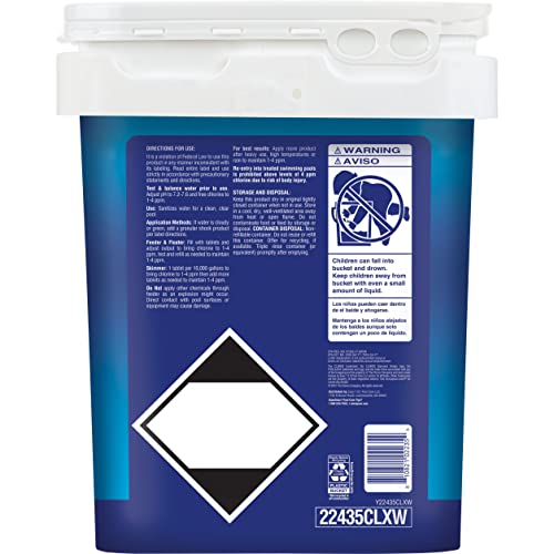 Clorox Pool & Spa Active99 3-Inch Chlorinating Tablets 35LB for Bacteria & Algae Control
