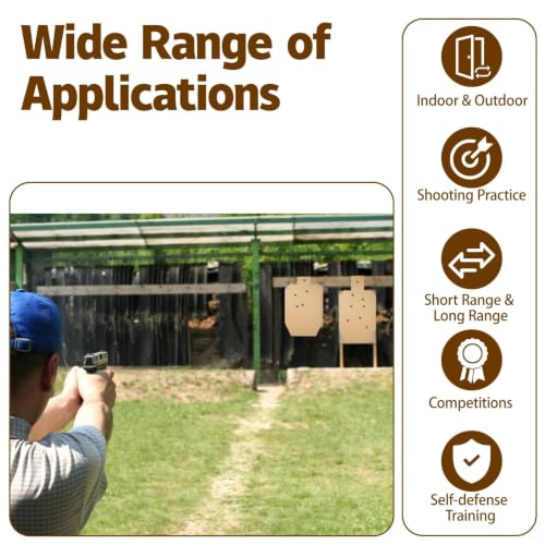 100 Pcs Shooting Targets 30x18 Inch Cardboard Silhouette for Practice & Training