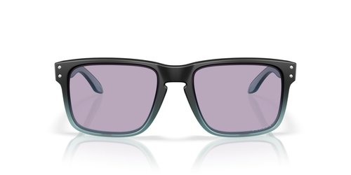 Oakley OO9244 Holbrook Low Bridge Fit Sunglasses, Matte Transparent Stonewash Blue/Prizm Slate, 56 mm