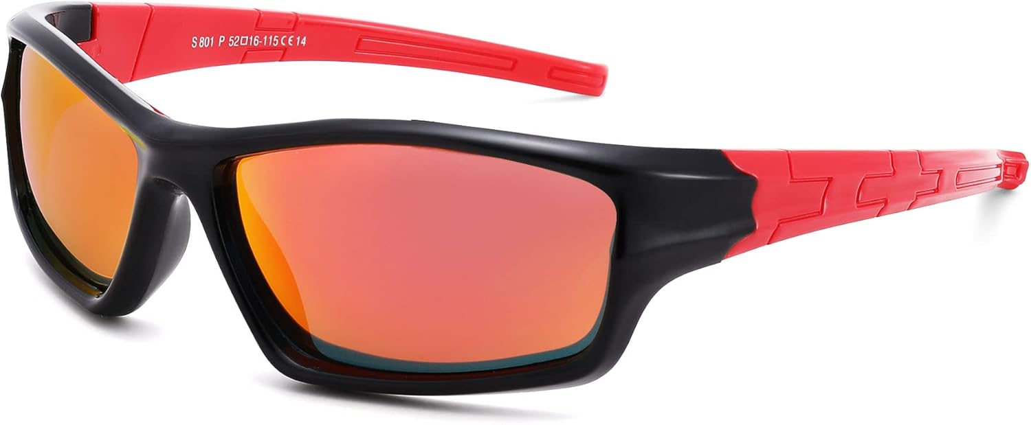 Skiennix Kids Polarized Sunglasses - Stylish UV Protection for Boys & Girls | Youth Size