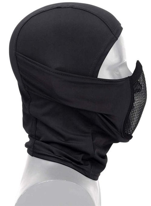 Simways Balaclava Mesh Mask with Full Face Cover Anti-dust Windproof for Paintball Airsoft (Black)