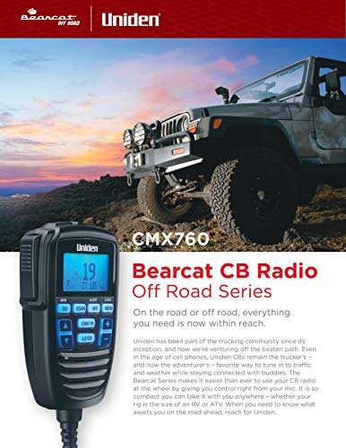 CB Radio Off Road Series Compact Mobile CB Radio with Microphone Display - Radio