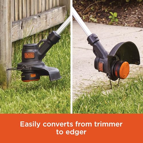 BLACK+DECKER 20V MAX Weed Eater Edger & Leaf Blower Combo Kit with 2 Batteries
