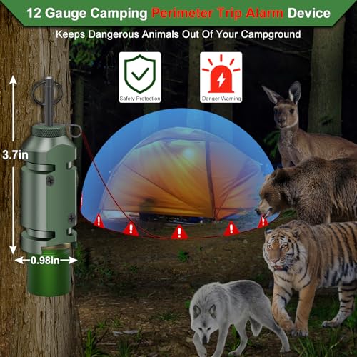 Wallace Forge 6-Pack 12 Gauge Camping Trip Wire Alarm with Screws - Outdoor Security