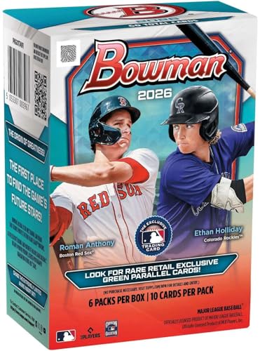 2026 Bowman Baseball Trading Card Box - Retail Exclusive Parallels & Autographs