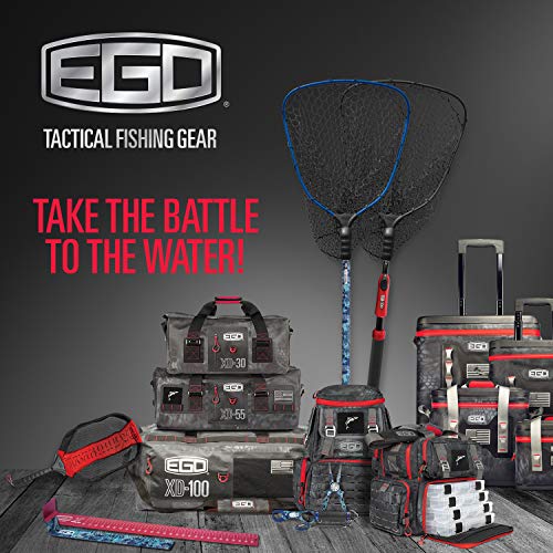 Ego 55-Inch Fishing Net Handle Extension with Red Fixed Handle - Modular System