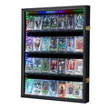 24-Card LED Trading Card Display Frame with Wooden Case - Black Variation