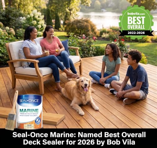 Seal-Once Marine Penetrating Wood Sealer & Waterproofer - Clear, 1 Gallon