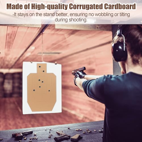 Acostop 50pcs 30x18 Inch Thick Cardboard Silhouette Shooting Targets - Brown Variant