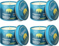 Cliganic Citronella Candle Set - Outdoor Mosquito Repellent 4 Pack, 4oz Each